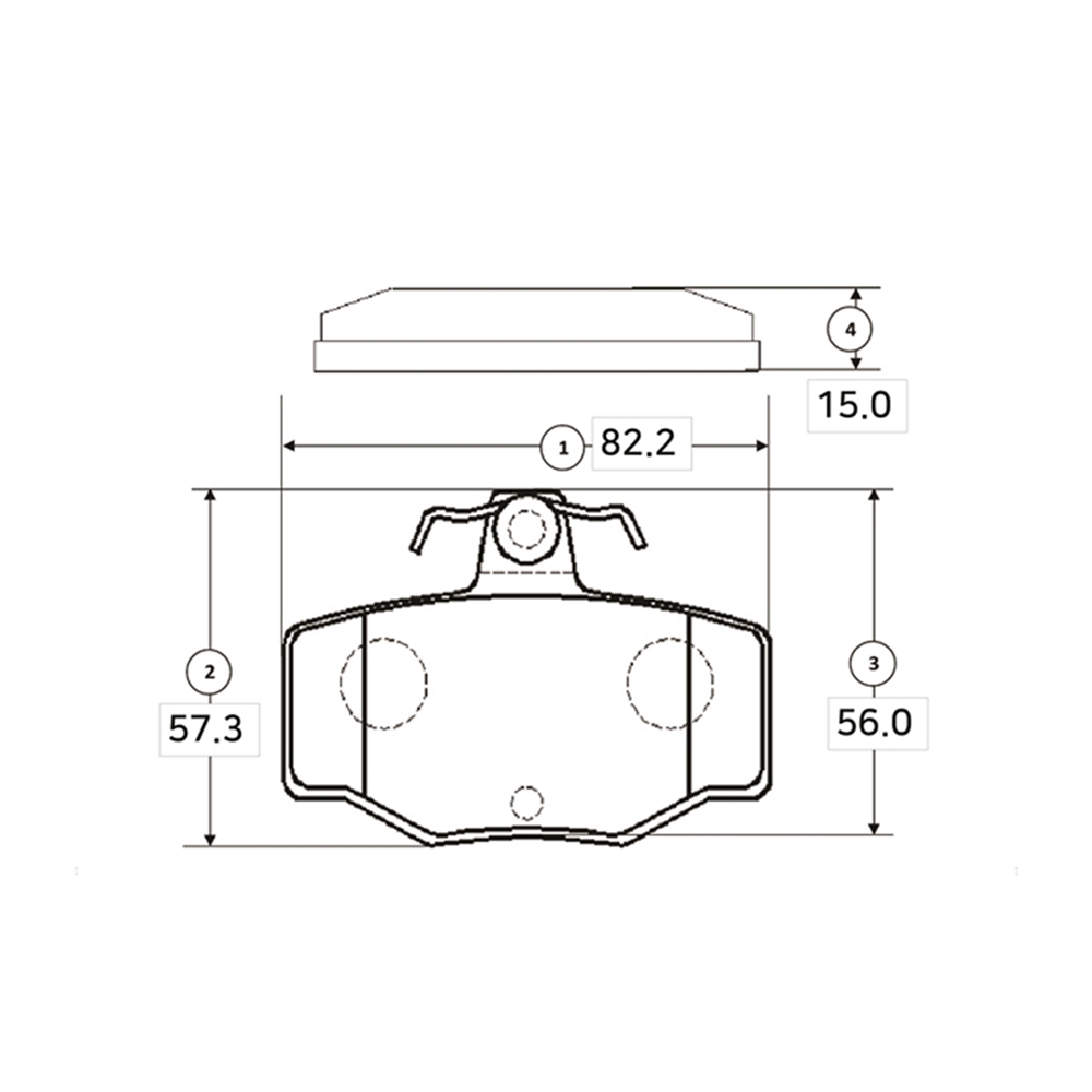 CTR GK0852 Колодки тормозные NISSAN ALMERA 00-/PRIMERA 90-02 задние