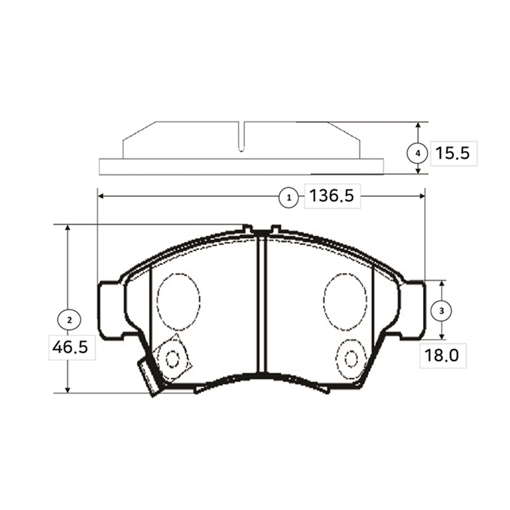 CTR GK0943 Колодки тормозные SUZUKI LIANA 02-07 передние