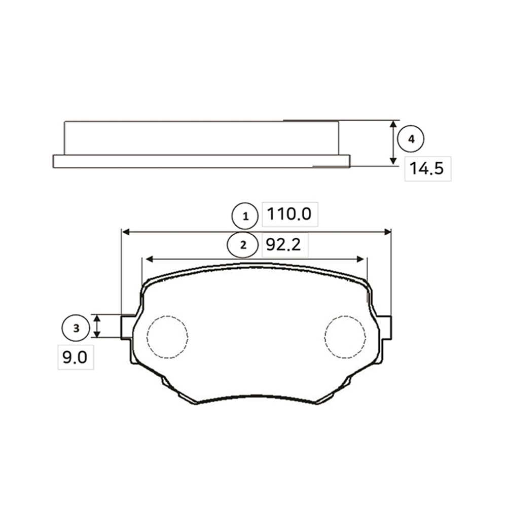 CTR GK0952 Колодки тормозные дисковые передние Suzuki Grand Vitara 1998 ~ 2006 / Vitara 1999 ~ 2002 / Grand Vit