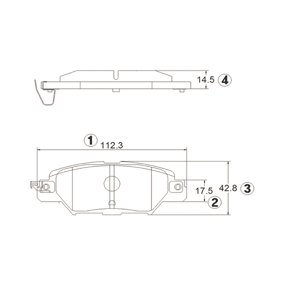 CTR GK1424 Колодки тормозные дисковые задние Mazda CX-5 2011 ~ 2020