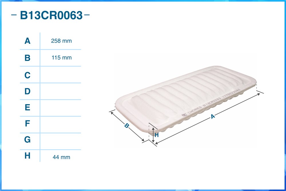 CWORKS B13CR0063 Фильтр воздушный B13CR0063