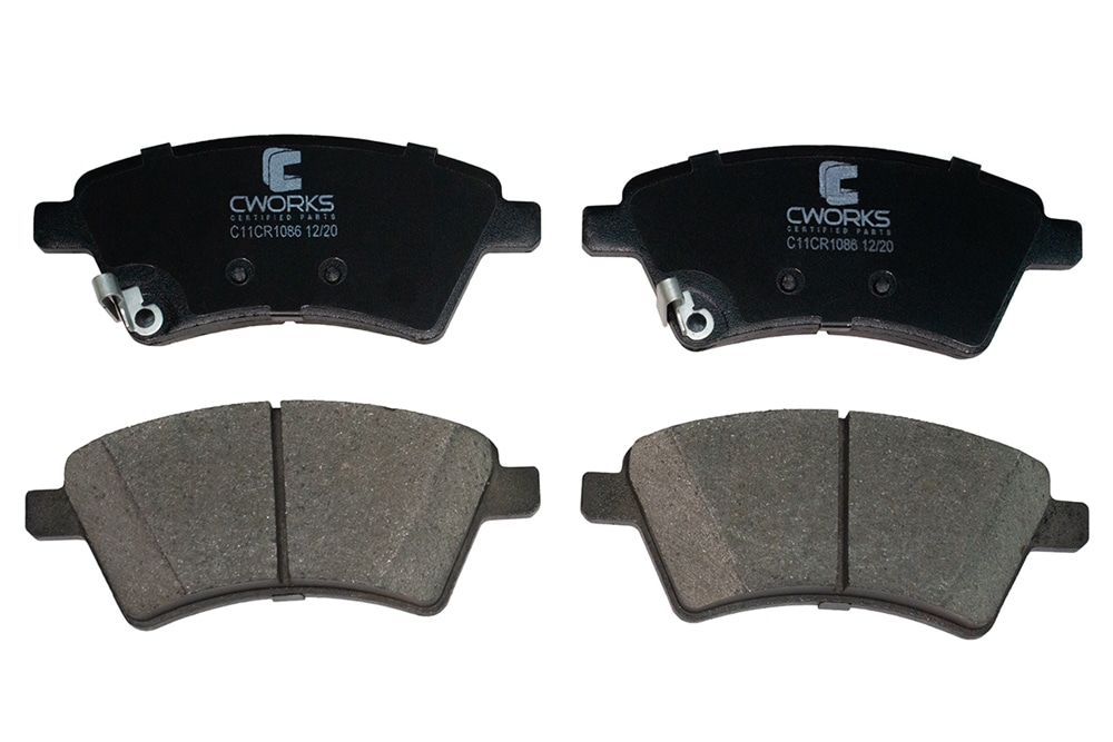 CWORKS C11CR1086 Тормозные колодки передние Low Metallic C11CR1086