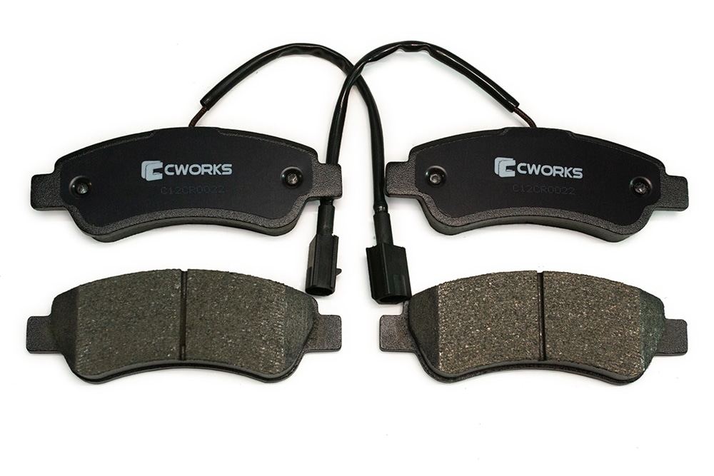 CWORKS C12CR0022 Тормозные колодки задние Low Metallic C12CR0022