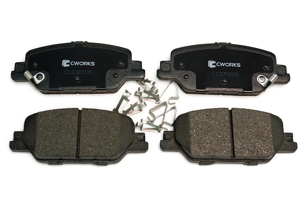 CWORKS C12CR0035 Тормозные колодки задние Low Metallic C12CR0035