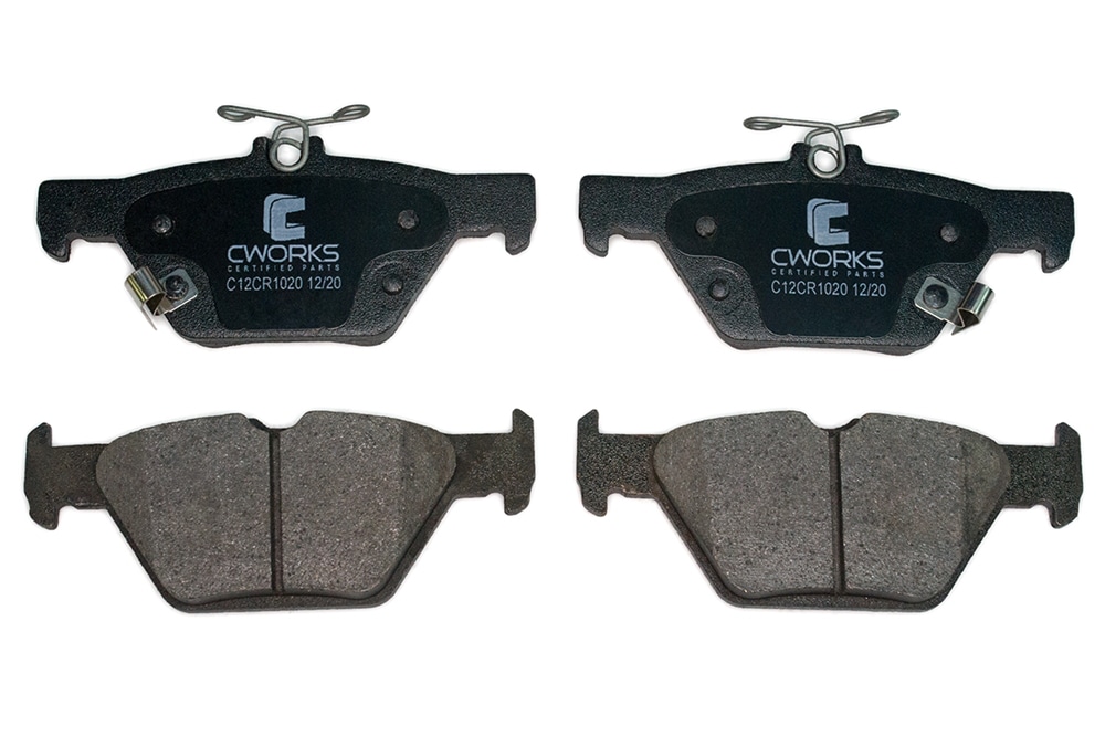 CWORKS C12CR1020 Тормозные колодки задние Low Metallic C12CR1020