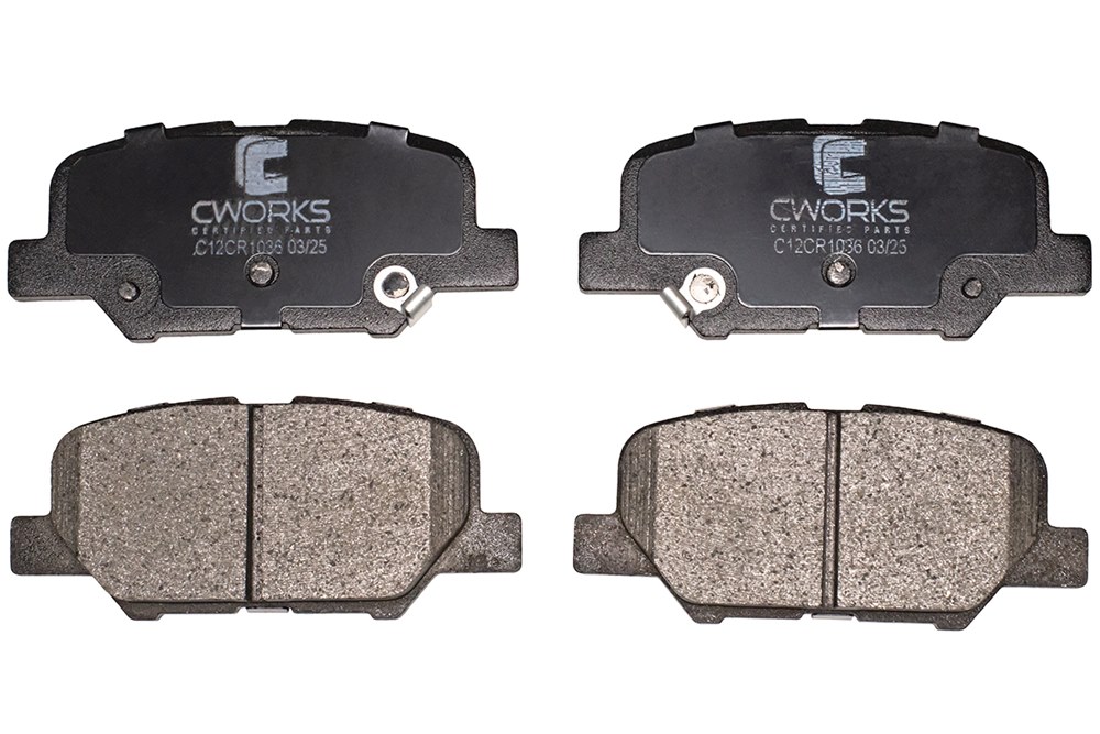 CWORKS C12CR1036 Колодки тормозные задние (Low Metallic)