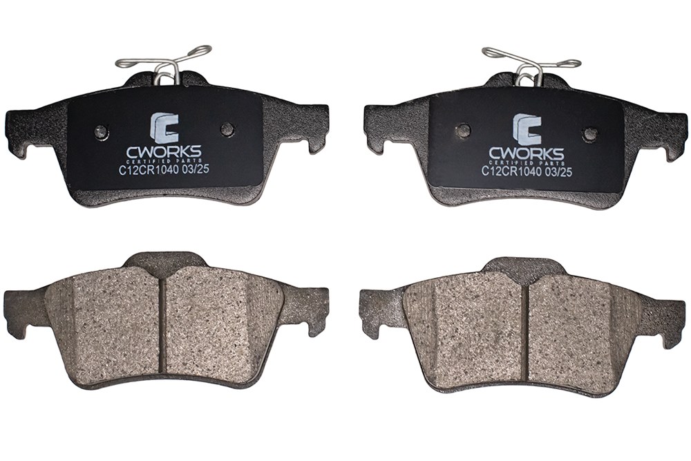 CWORKS C12CR1040 Тормозные колодки задние Low Metallic C12CR1040