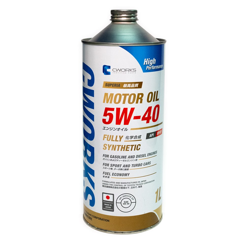 CWORKS A13SR2001 Масло моторное синт. 5W-40, API: SP, CF. 1л.