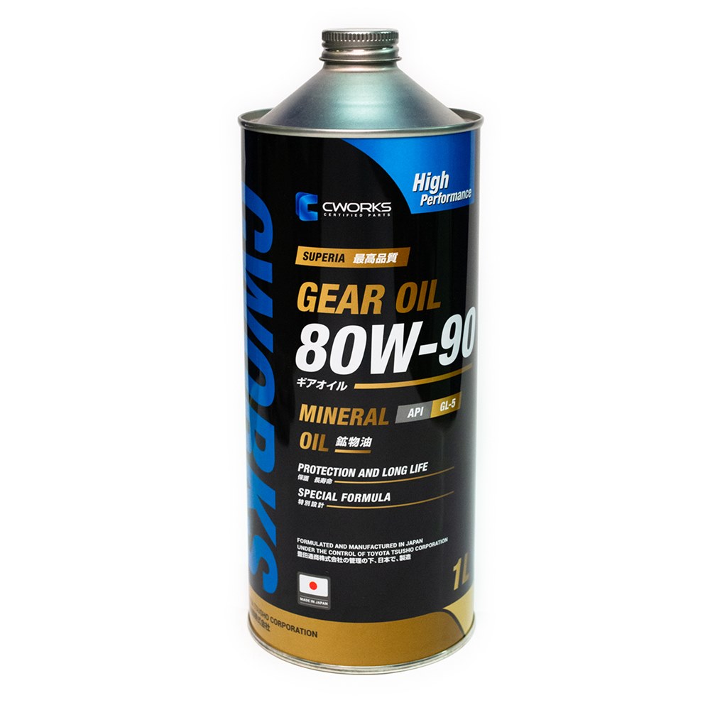 CWORKS A21SR1001 Масло трансмиссионное SUPERIA GEAR OIL 80W-90 GL-5 1L A21SR1001