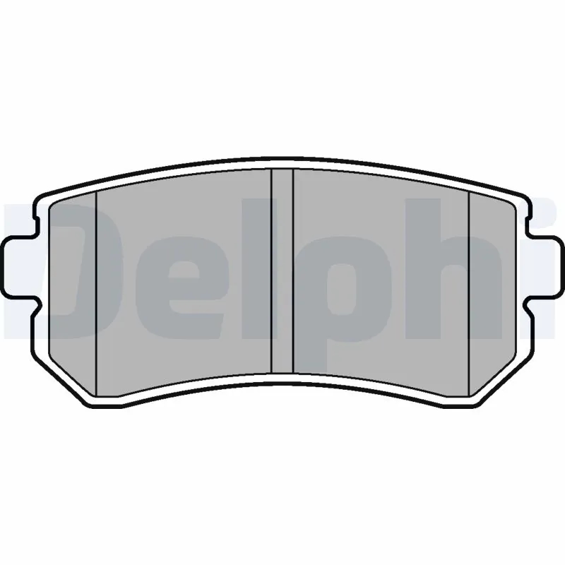 DELPHI LP2303 Колодки тормозные дисковые зад
