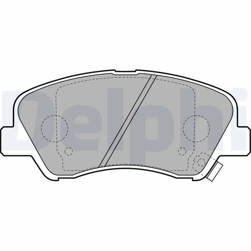 DELPHI LP2497 Колодки тормозные дисковые перед