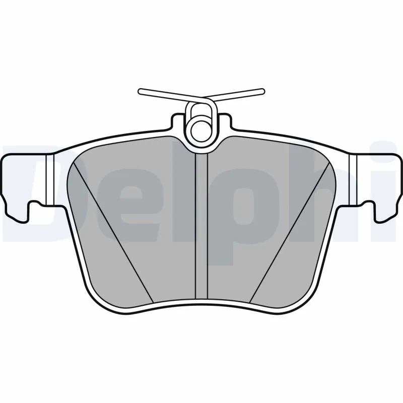 DELPHI LP2697 Колодки тормозные дисковые зад