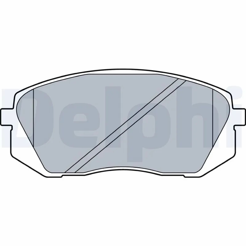 DELPHI LP3535 Колодки тормозные дисковые перед