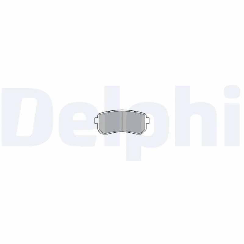 DELPHI LP3576 Колодки тормозные дисковые зад