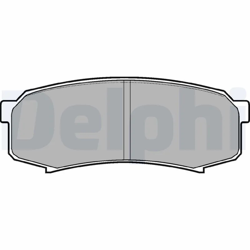DELPHI LP963 Колодки тормозные дисковые зад