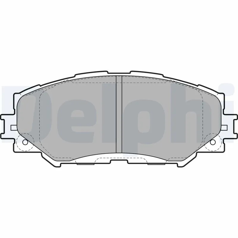 DELPHI LP2002 Колодки тормозные дисковые перед