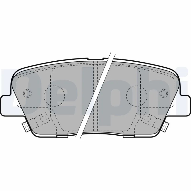 DELPHI LP2202 Колодки тормозные дисковые зад