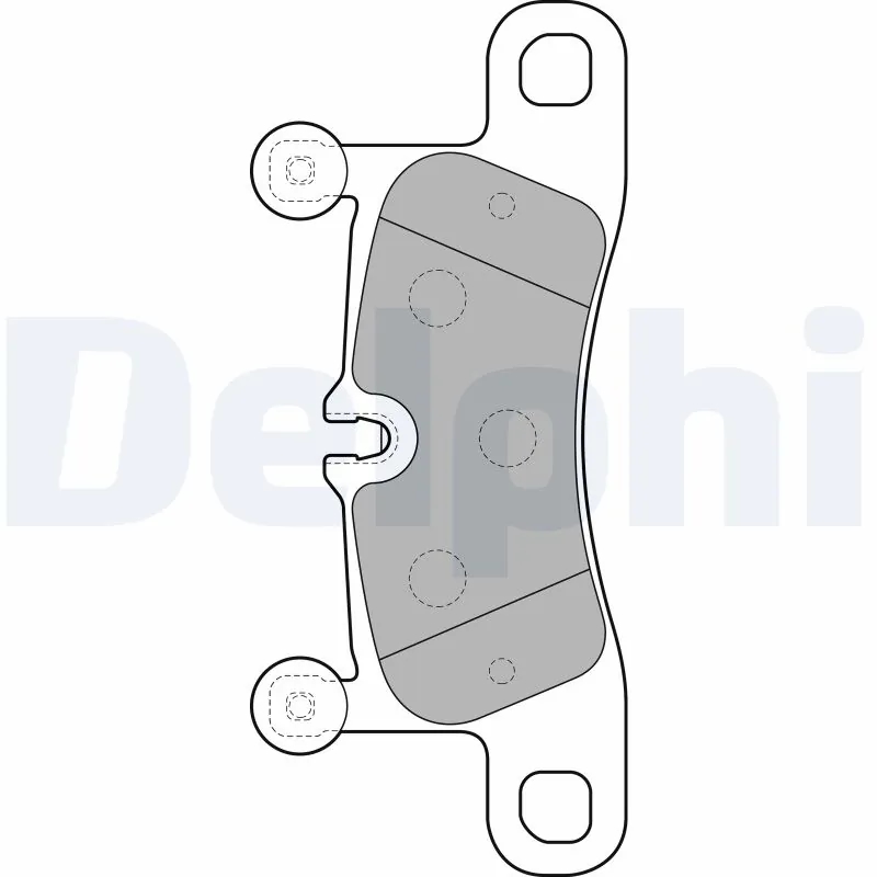 DELPHI LP2233 Колодки тормозные дисковые зад