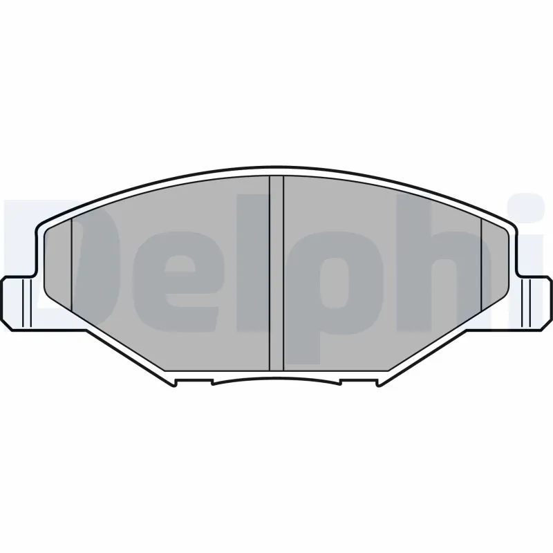 DELPHI LP2444 Колодки тормозные дисковые перед