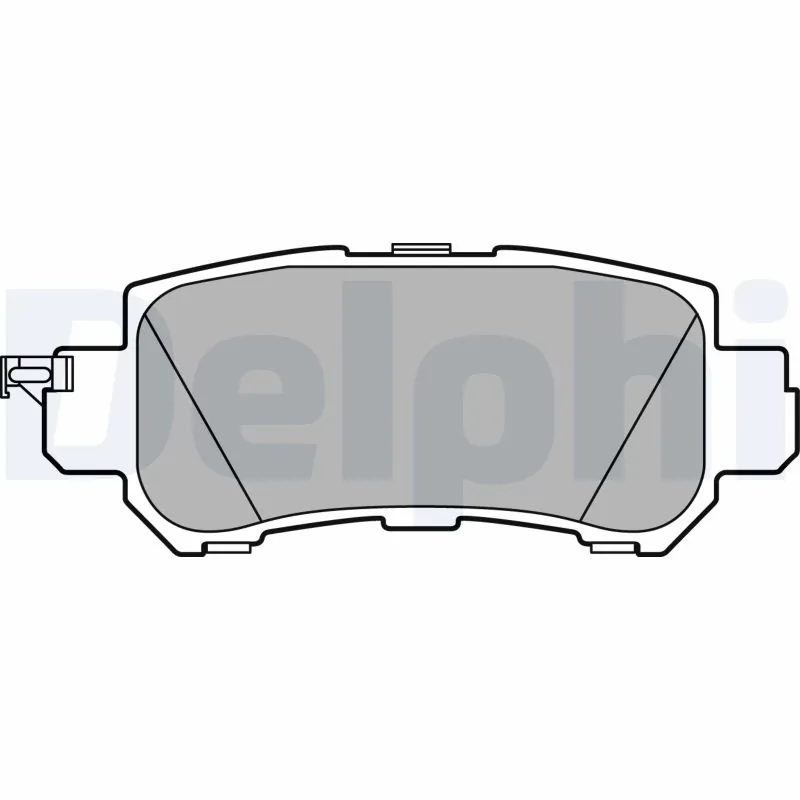 DELPHI LP2482 Колодки тормозные дисковые зад