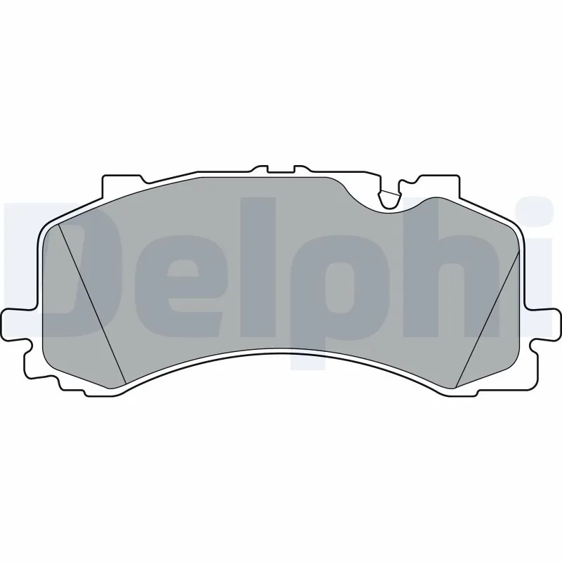 DELPHI LP3307 Колодки торм.пер. (WVA 25908/25909 16,3 mm.)
