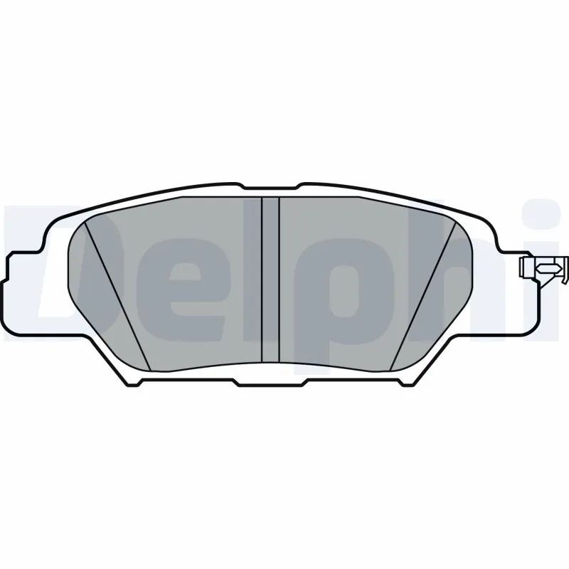 DELPHI LP3394 Колодки тормозные дисковые зад