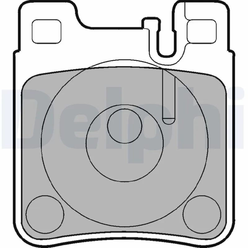 DELPHI LP841 Колодки тормозные MERCEDES W202/203 AMG/210/140 задние