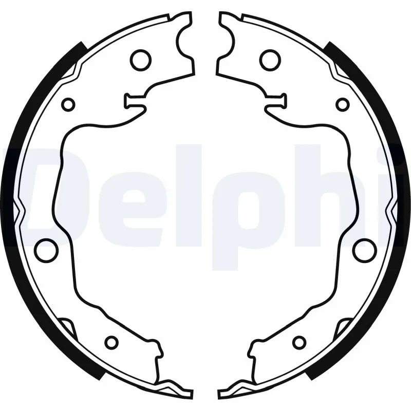 DELPHI LS1999 Колодки стояночного тормоза