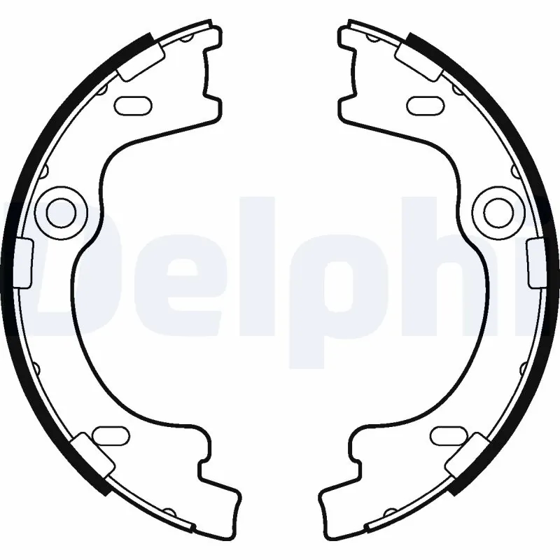 DELPHI LS2012 Комплект тормозных колодок