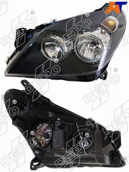DEPO 4421140LLDEM Блокфара лев.OPEL ASTRA04=> H7/H1