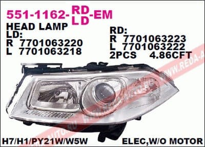DEPO 5511162LLDEM Фара L
