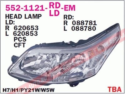 DEPO 5521121LLDEM Фара L