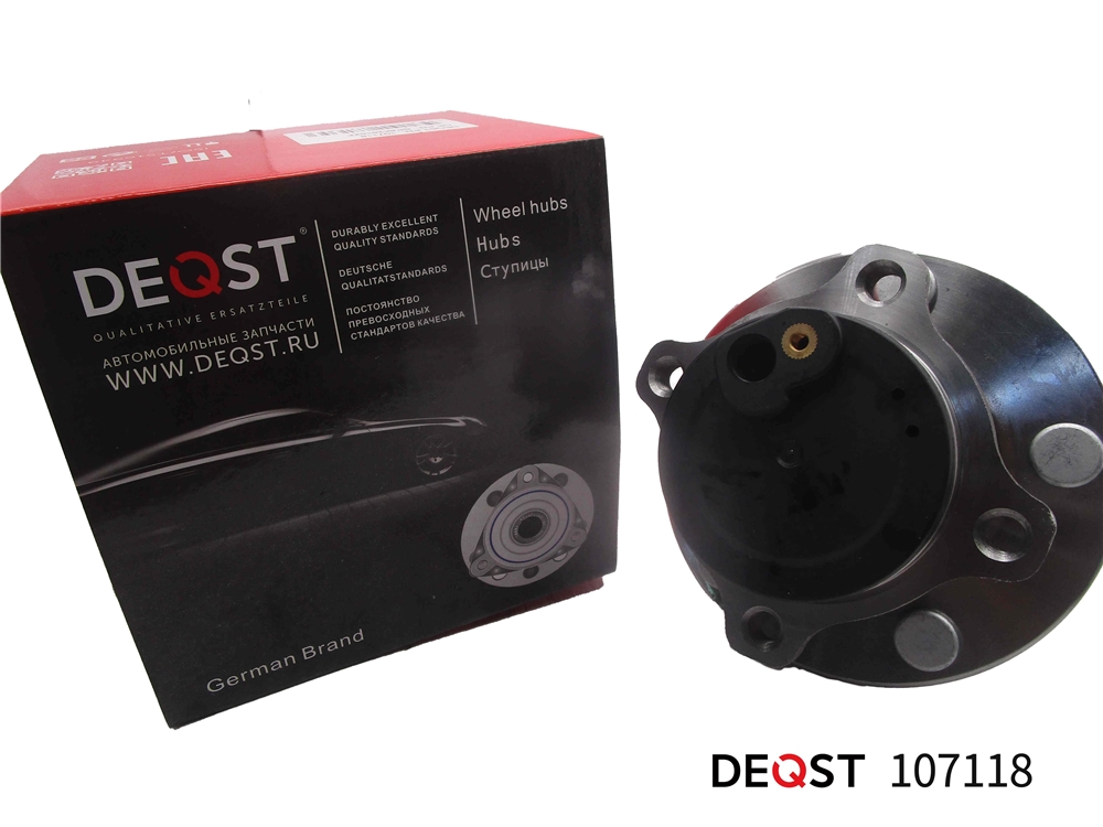 DEQST 107118 Ступица колеса с подшипником задняя MAZDA 3 (BK) 1,4-2,3 / MAZDA 5 (СR19) 1,8-2,0СD С ABS