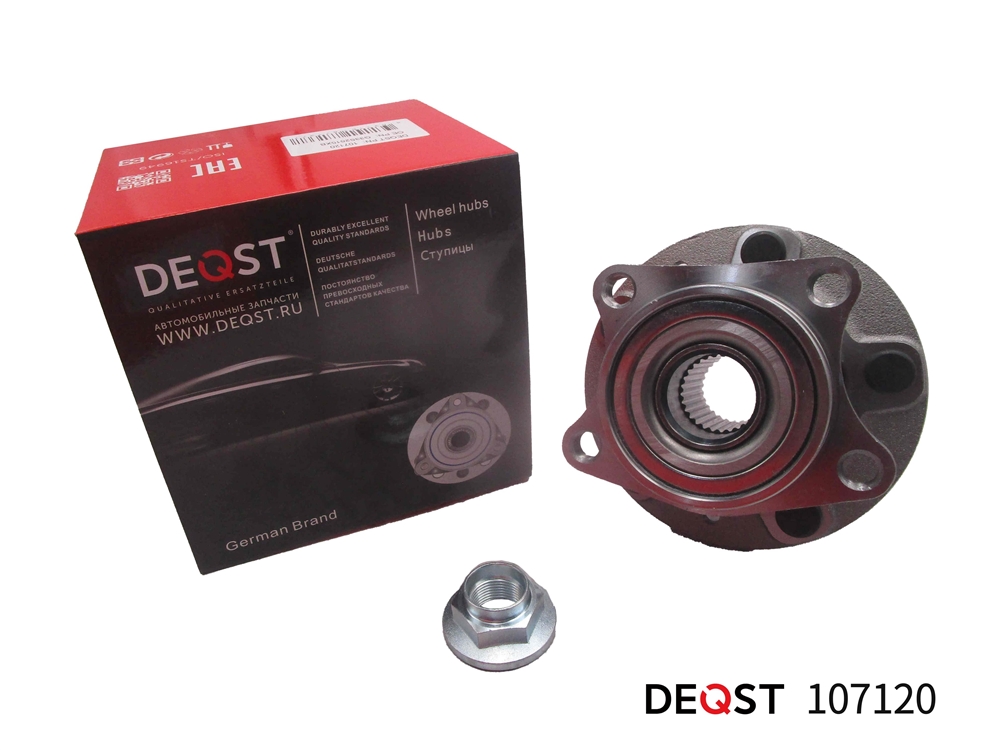 DEQST 107120 Ступица колеса с подшипником задняя MAZDA CX-7 01.12-