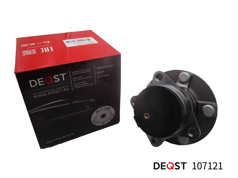 DEQST 107121 Ступица колеса с подшипником задняя MAZDA 6 (GH), MAZDA СX-7 02.2008-