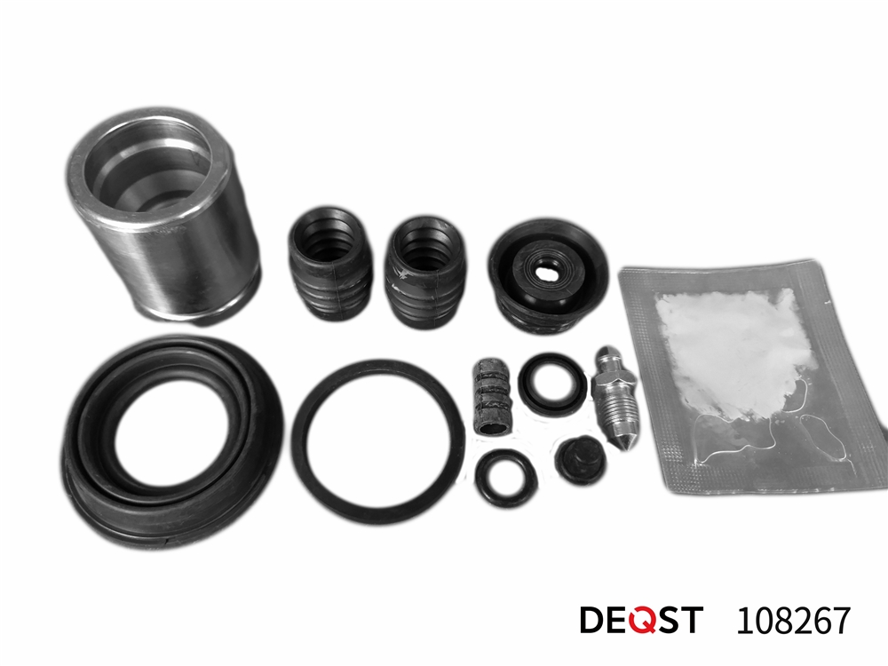DEQST 108267 Ремкомплект тормозного суппорта с поршнем заднего (поршень O 38mm, суппорт ATE). Применяемост