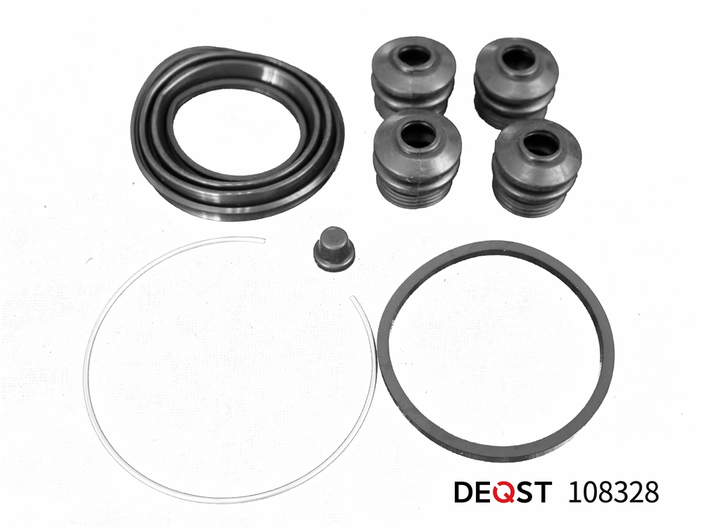 DEQST 108328 Ремкомплект тормозного суппорта переднего (для поршня O 57 mm, суппорт Akebono). Применяемост