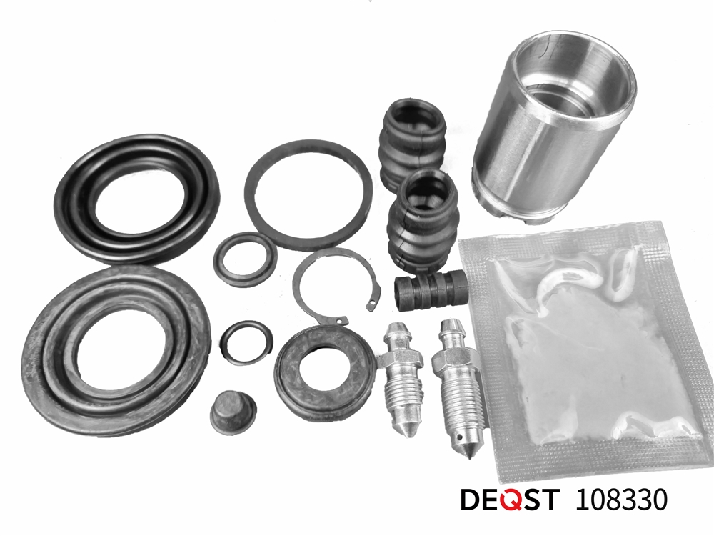 DEQST 108330 Ремкомплект тормозного суппорта с поршнем заднего (поршень O 34mm, суппорт TRW/Lucas/Tokico).