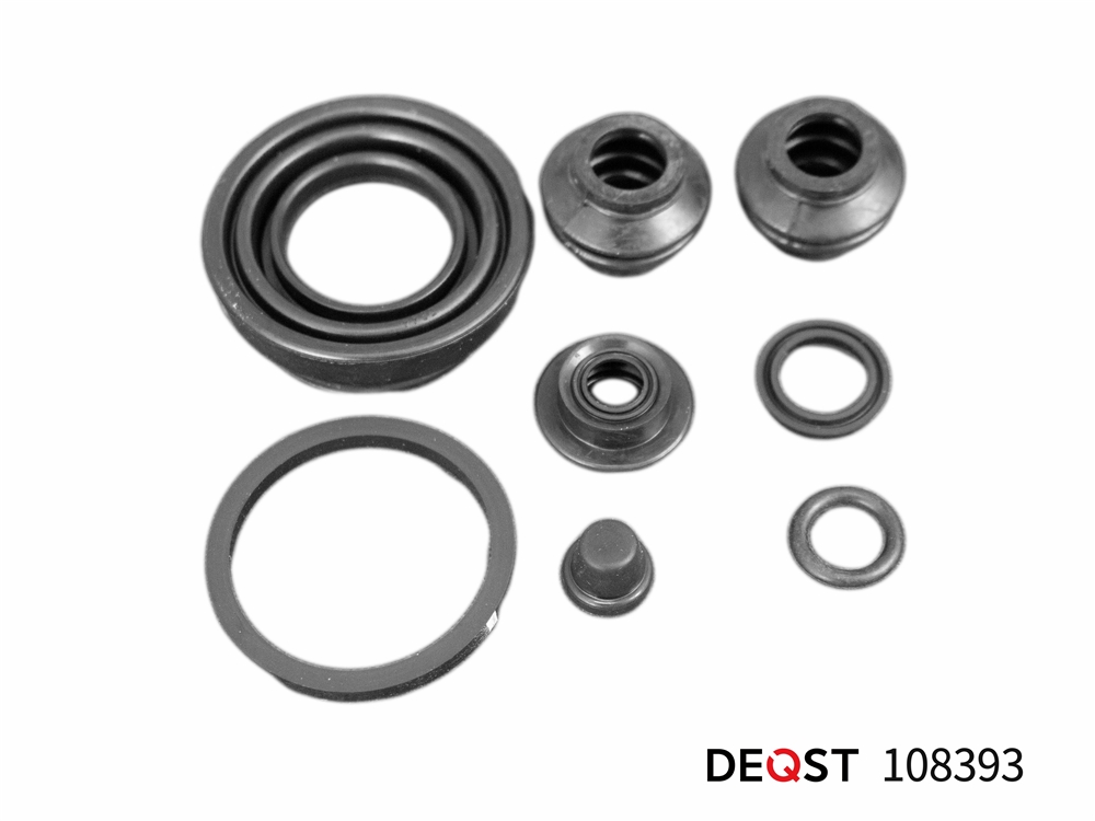 DEQST 108393 Ремкомплект тормозного суппорта заднего (для поршня O 34 mm, суппорт Mando) HYUNDAI Solaris/KIA Rio