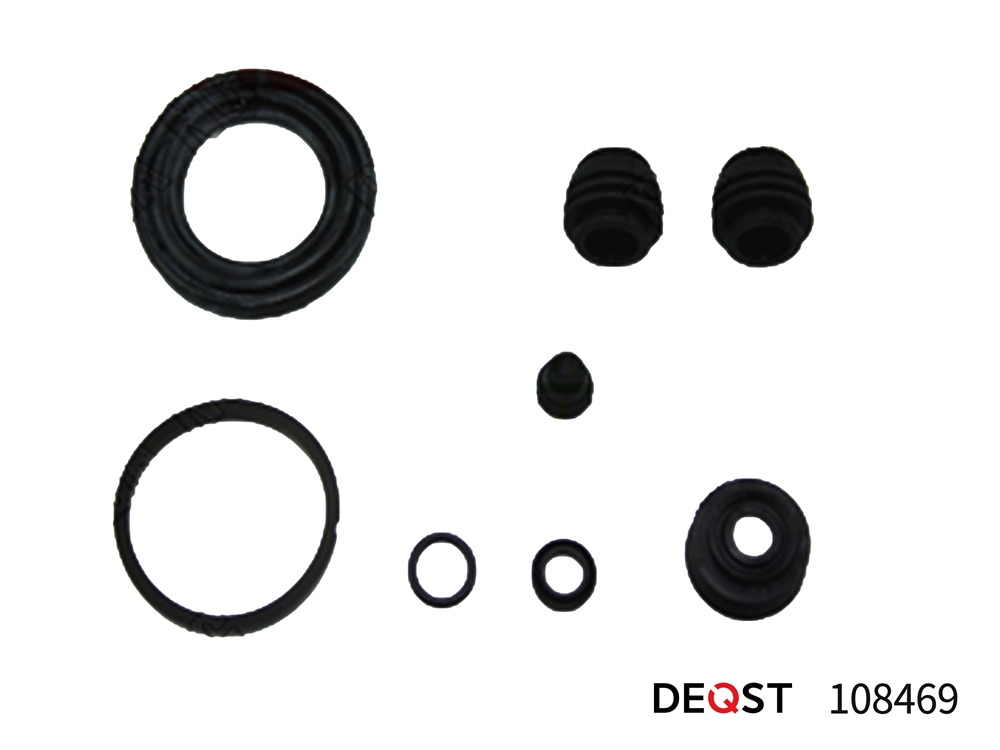 DEQST 108469 Ремкомплект тормозного суппорта переднего (для поршня O 60mm, суппорт Akebono). Применяемость