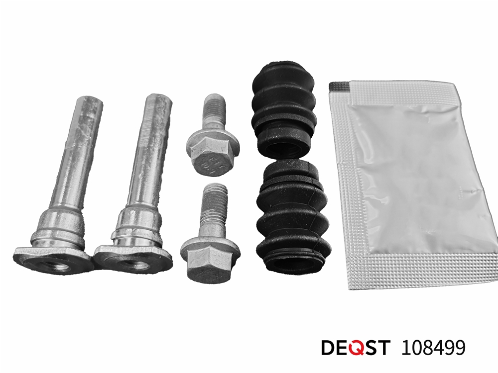 DEQST 108499 Комплект направляющих тормозного суппорта переднего (направляющая O 10 mm, суппорт Mando) NISSAN ALM