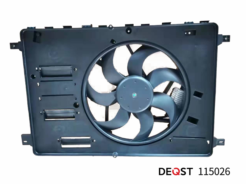 DEQST 115026 Вентилятор радиатора с диффузорам в сборе / FORD S-Max,Galaxy,Mondeo-IV,Kuga 06-