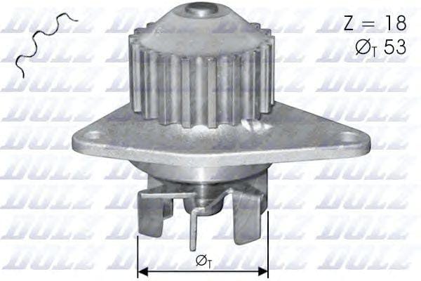 DOLZ C114 Насос системы охлаждения CITROEN/PEUGEOT C3/206/207/307/PARTNER TU3JPCNG/TU1A/TU1JP