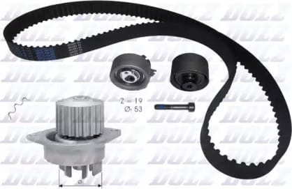 DOLZ KD042 Комплект ремня ГРМ PEUGEOT 206/307/PARTNER/CITROEN C3/BERLINGO 1.6 00-(с помпой)