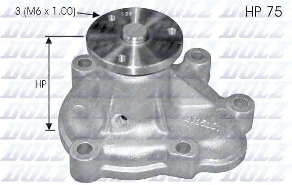 DOLZ O142 Насос водяной OPEL ASTRA G/H/ MERIVA/COMBO 1.7 DTI/CDTI 00>