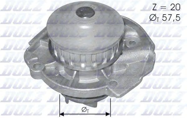 DOLZ S161 Насос водяной FIAT/LANCIA 1.0/1.1/1.2 86>04
