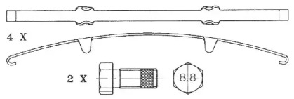 DURON DCV1388B Комплект дисковых тормозных колодок