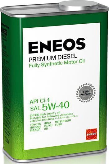 ENEOS 8809478943091 Eneos premium diesel 5w40 (1l) масло моторн. синт. api ci 4