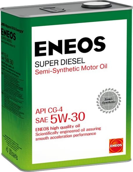 ENEOS oil1333 Масло моторное 5w30 eneos 4л полусинтетика super diesel cg 4 купить в Самаре