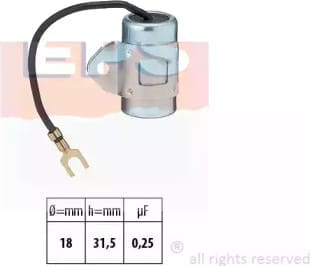 EPS 1117092 Конденсатор, система зажигания